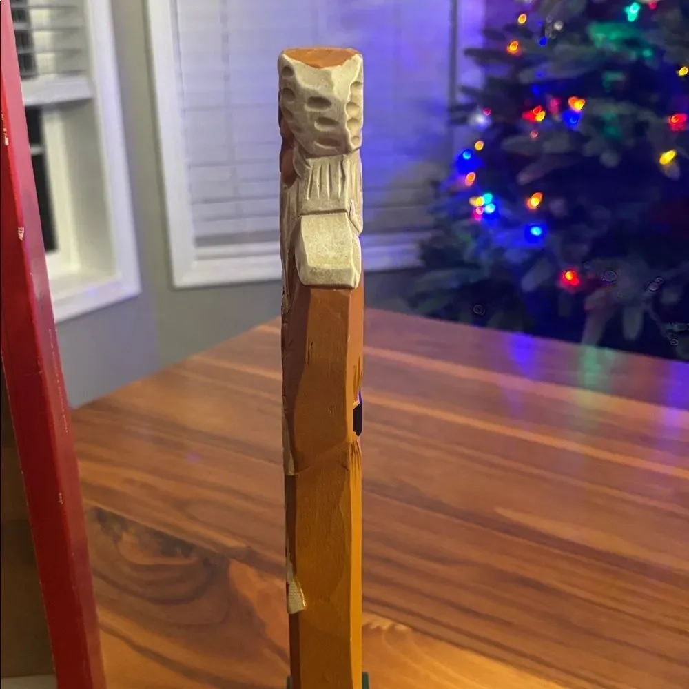 Santa of the World Hand Painted Carved Wood 1903 Russia Collectors Edition 12.5”